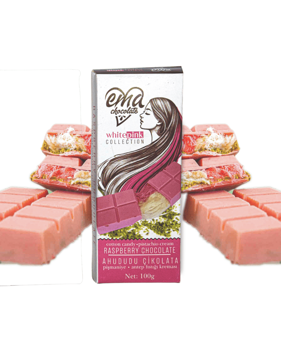 Angel Hair Raspberry Chocolate with Pistachio & Cotton Candy - 100gr - TryAladdin