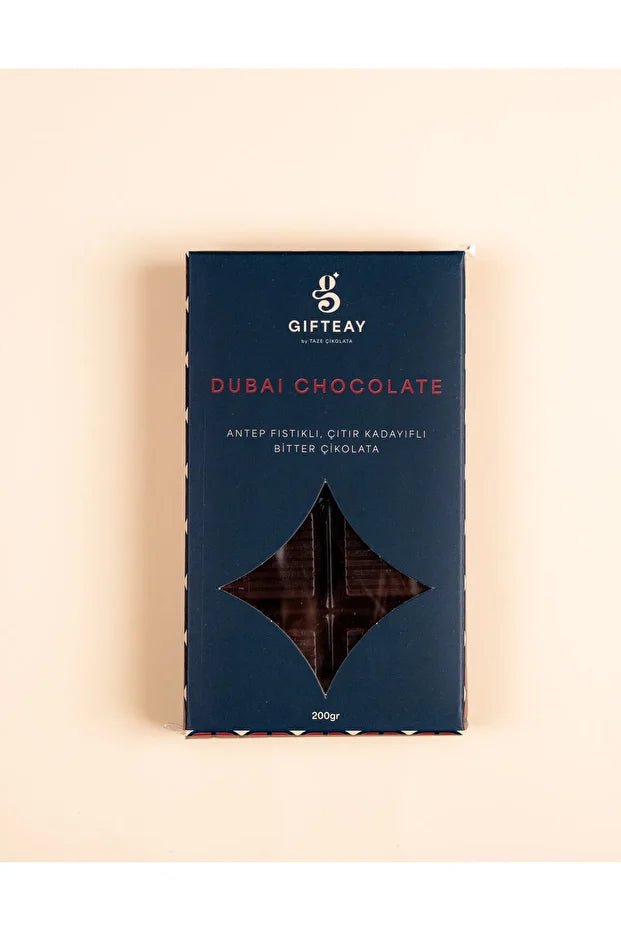 Bitter Dubai Chocolate - 200g Dark Chocolate with Pistachio & Kadayif - TryAladdin