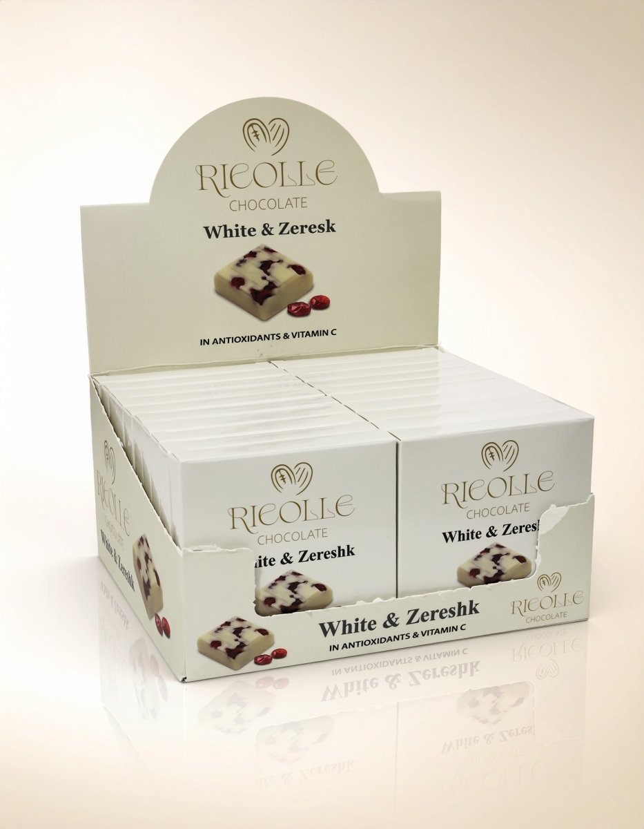 Ricolle White Chocolate with Zereshk Grape - 100gr - TryAladdin