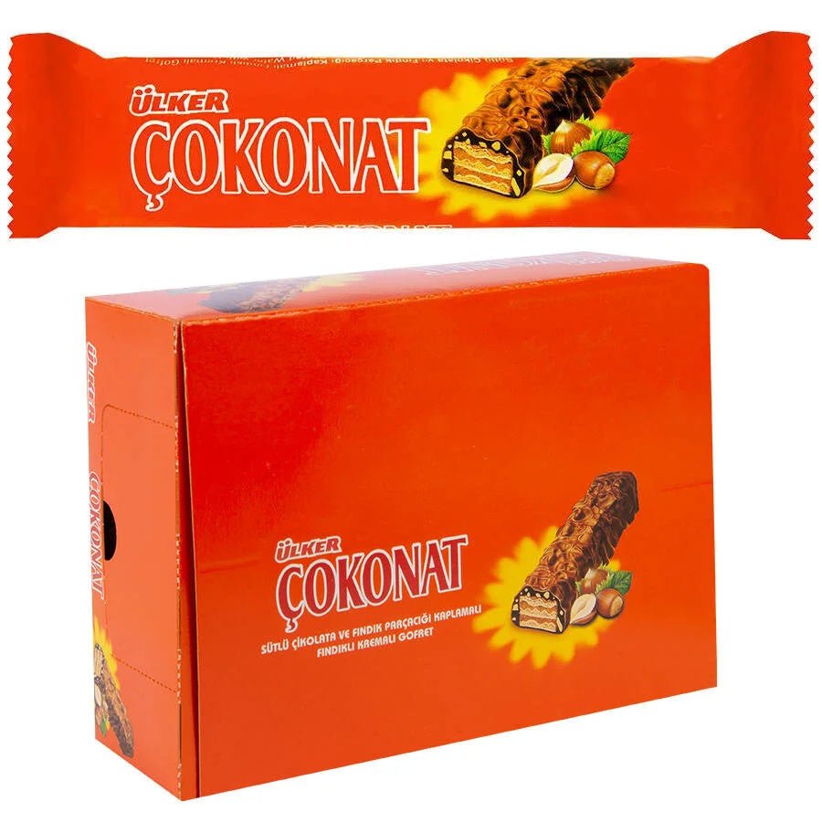 Ulker | Cokonat Chocolate and Hazelnut Covered Wafer Bar - TryAladdin