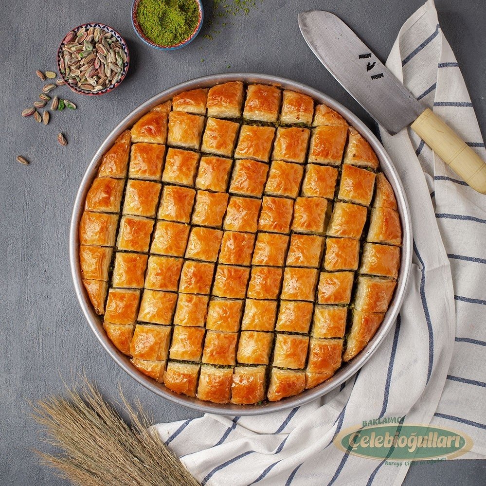 Celebiogullari | Antep Pistachio Baklava with Less Syrup - TryAladdin