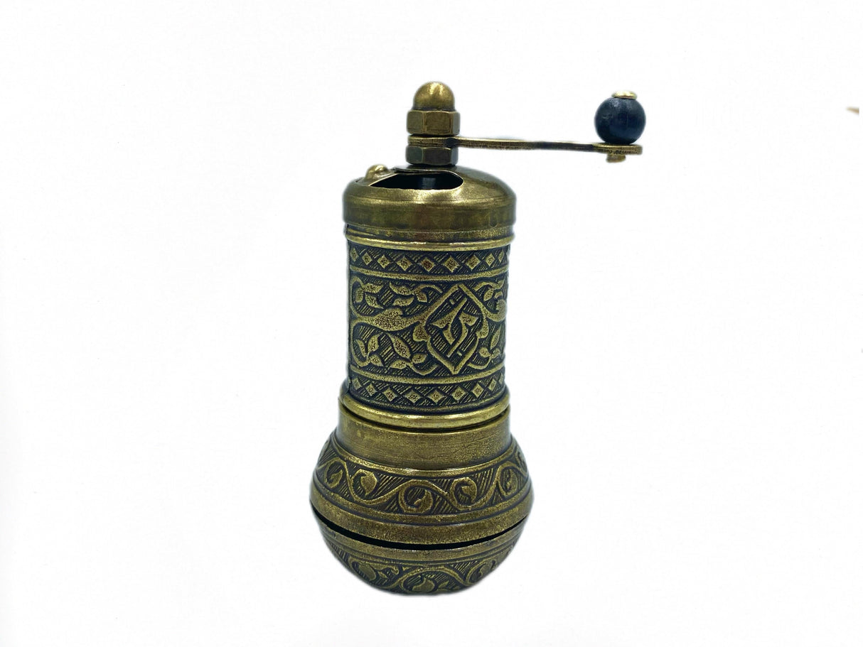 Lavina | Spice/Coffee Grinder Traditional Ottoman Style Copper Bronze Color (10 cm) - TryAladdin