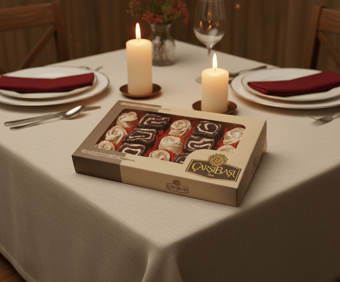 Carsibasi Premium Assorted Turkish Delight (Rose & Velvet Roll) - 350g Gift Box - TryAladdin