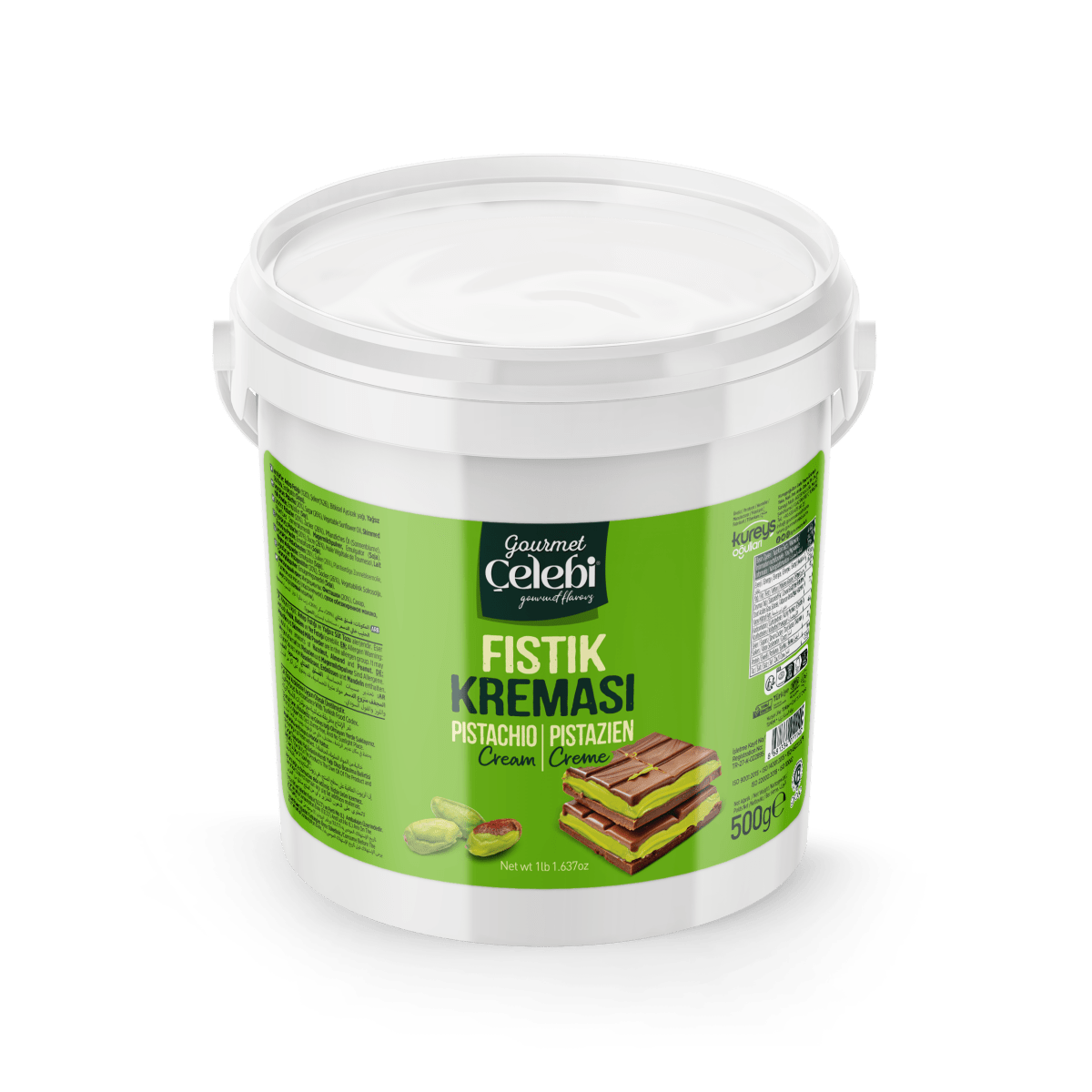 Celebiogullari Professional Antep Pistachio Cream (20% Pistachio) - 500g, 1kg & 5kg Buckets - TryAladdin
