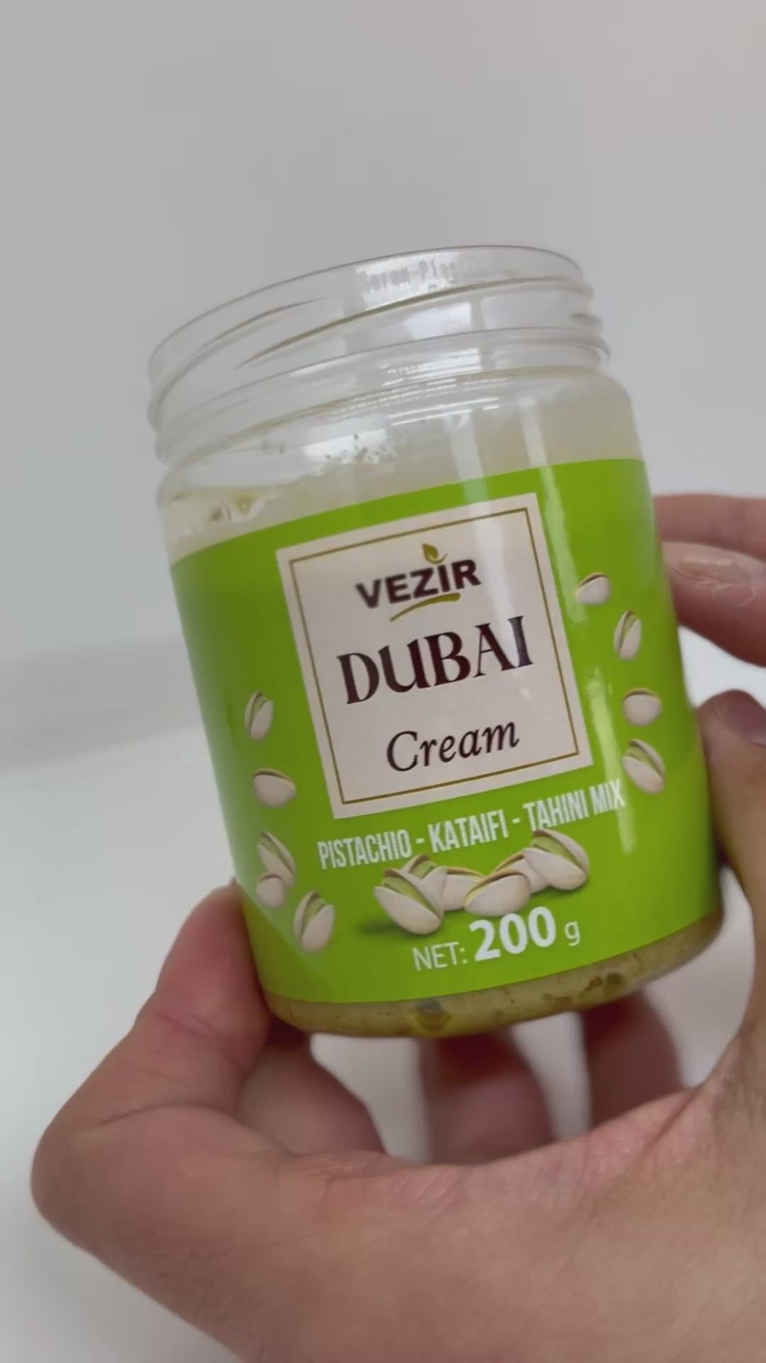 Vezir Dubai Aufstrich – Pistazie, Kataifi & Tahini Mischung (200g)