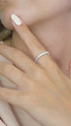 Taki | Bague en argent pour femmes à pierre unique, fine, 3 couleurs