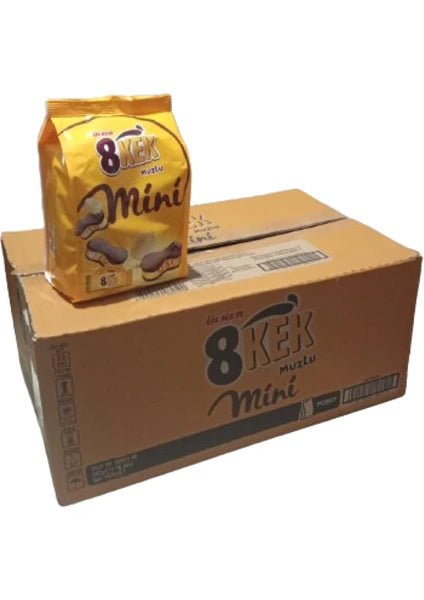 Ulker | Mini Banana Cakes in Bag, 8 Single Serve Pieces - TryAladdin